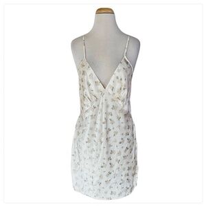 CALVIN KLEIN Women’s Cream Floral Nightgown Size L USA
